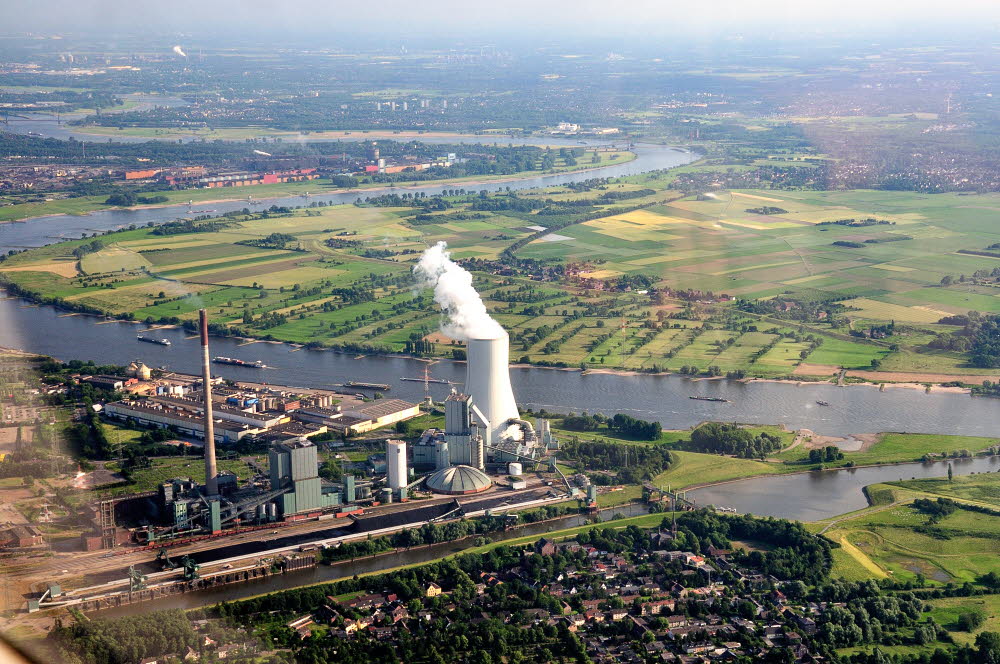 Kraftwerk Walsum aus der Luft
